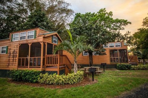 two neighboring vacation rental lodges in Florida